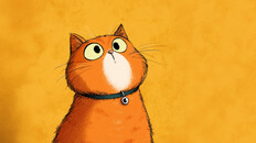 Cute animated screen cat overlay